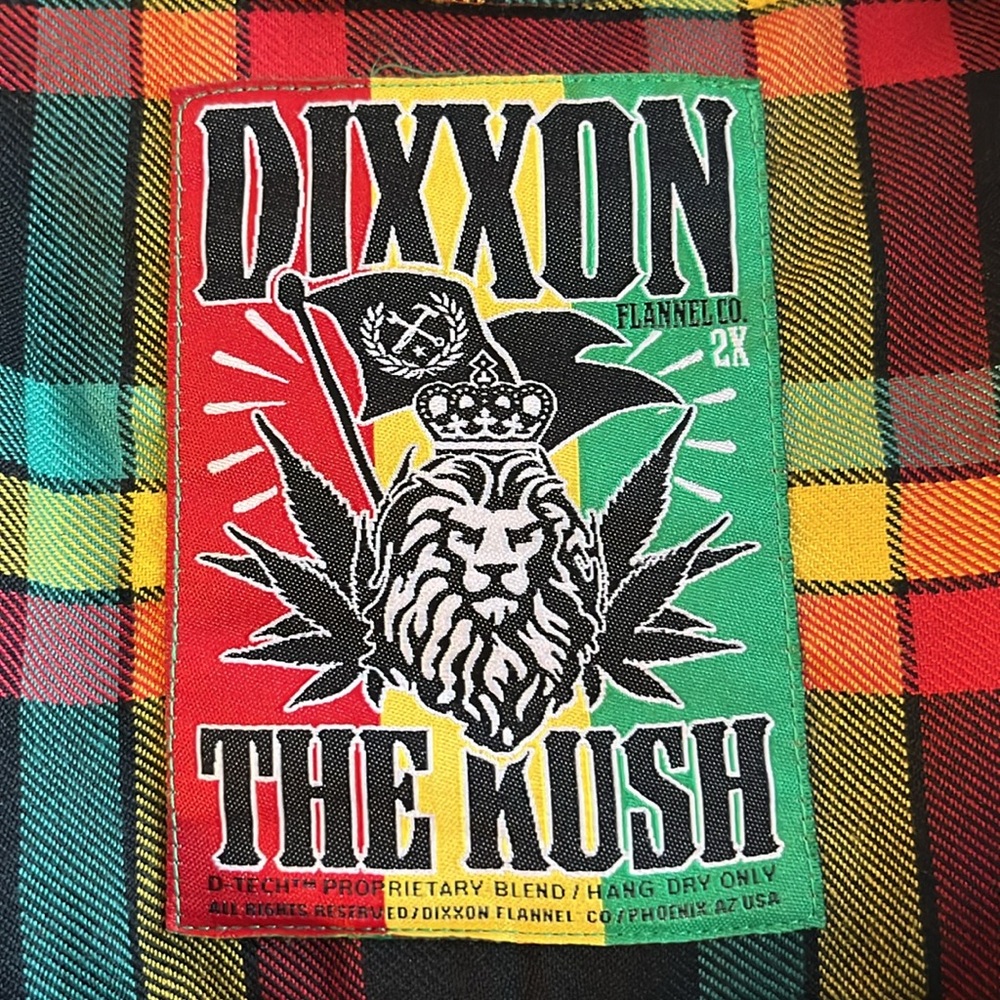 DIXXON Red and Yellow Plaid Button Down Shirt